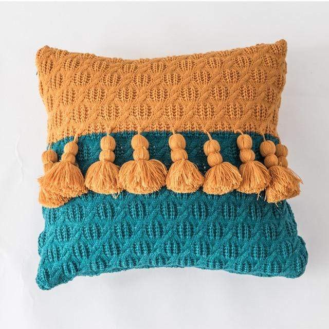 Freya Tasseled Knit Cushions