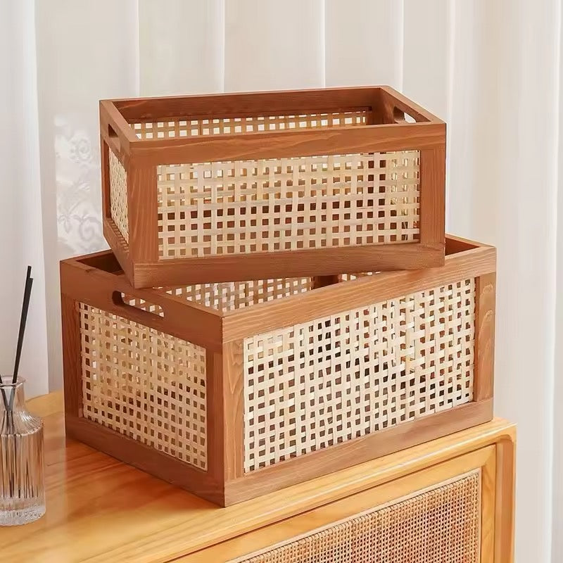 Retro Wood Storage Box