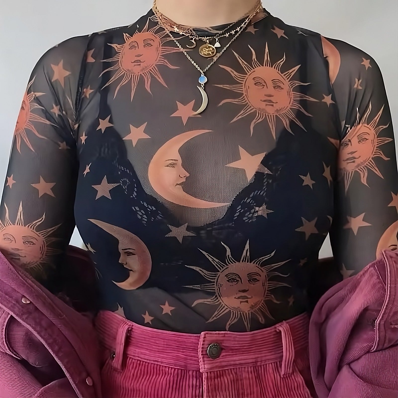Sun and Moon Crop Top