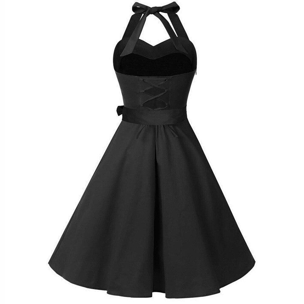 Vintage Halter Sleeveless Dresses Party Night Dress