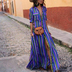 WomenBoho Beach Summer Holiday Maxi Dress