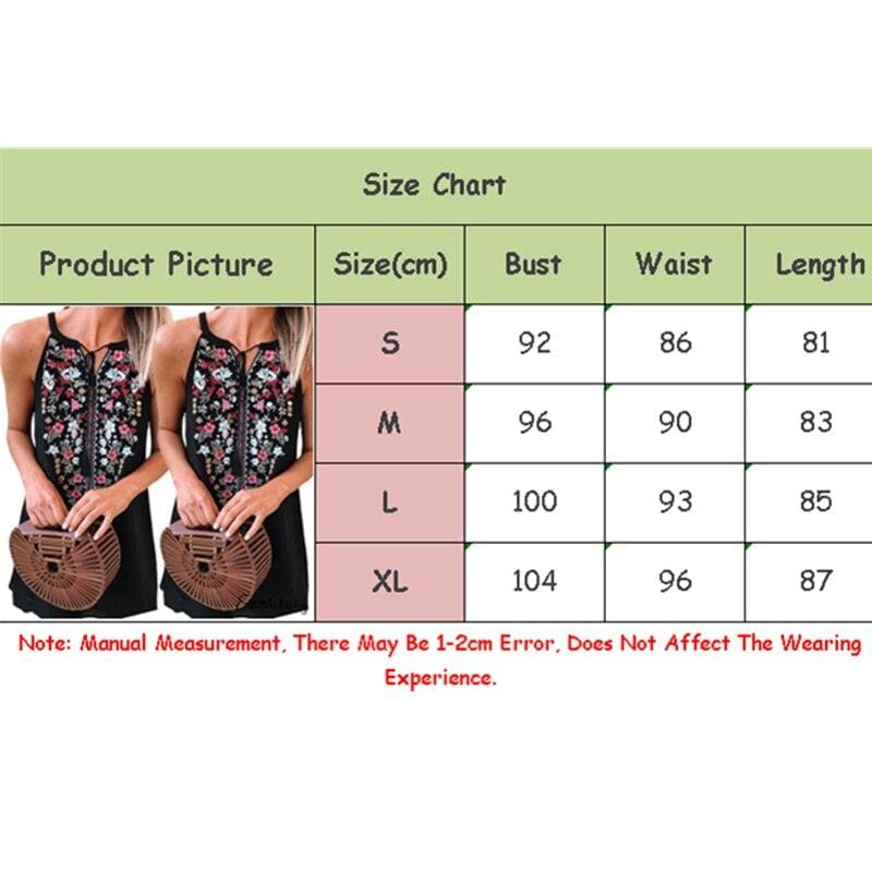 WomenBoho Floral Sleeveless Dress Bohemian Summer Holiday Party Beach Casual Short Mini Dress Sundress
