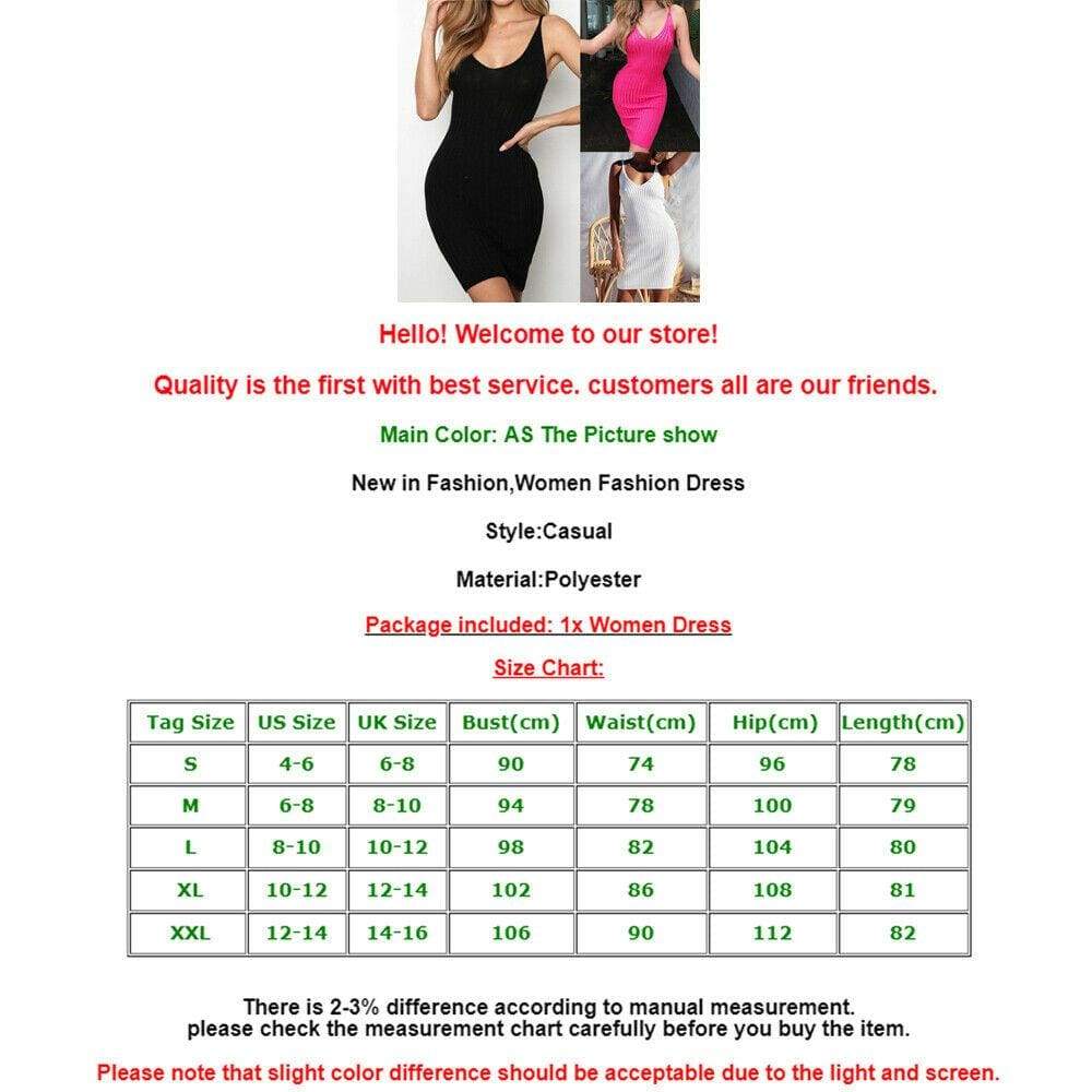 WomenElegant Bandage Dress Slim Fit Bodycon V-Neck Pencil Holiday Party Sleeveless Formal Summer Sundress