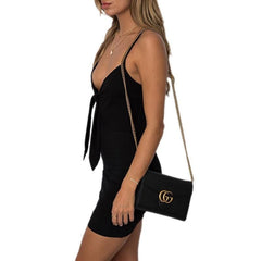 Sleeveless Slip Strap Front Bow-knot Dress Party Dress