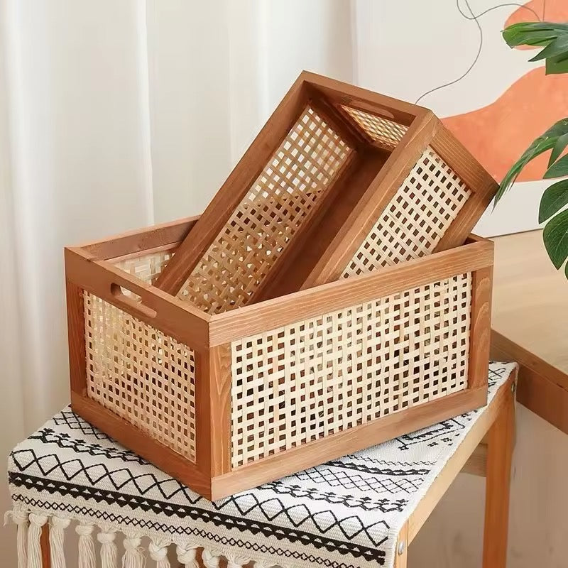Retro Wood Storage Box