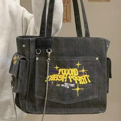 Letters Gray Bag