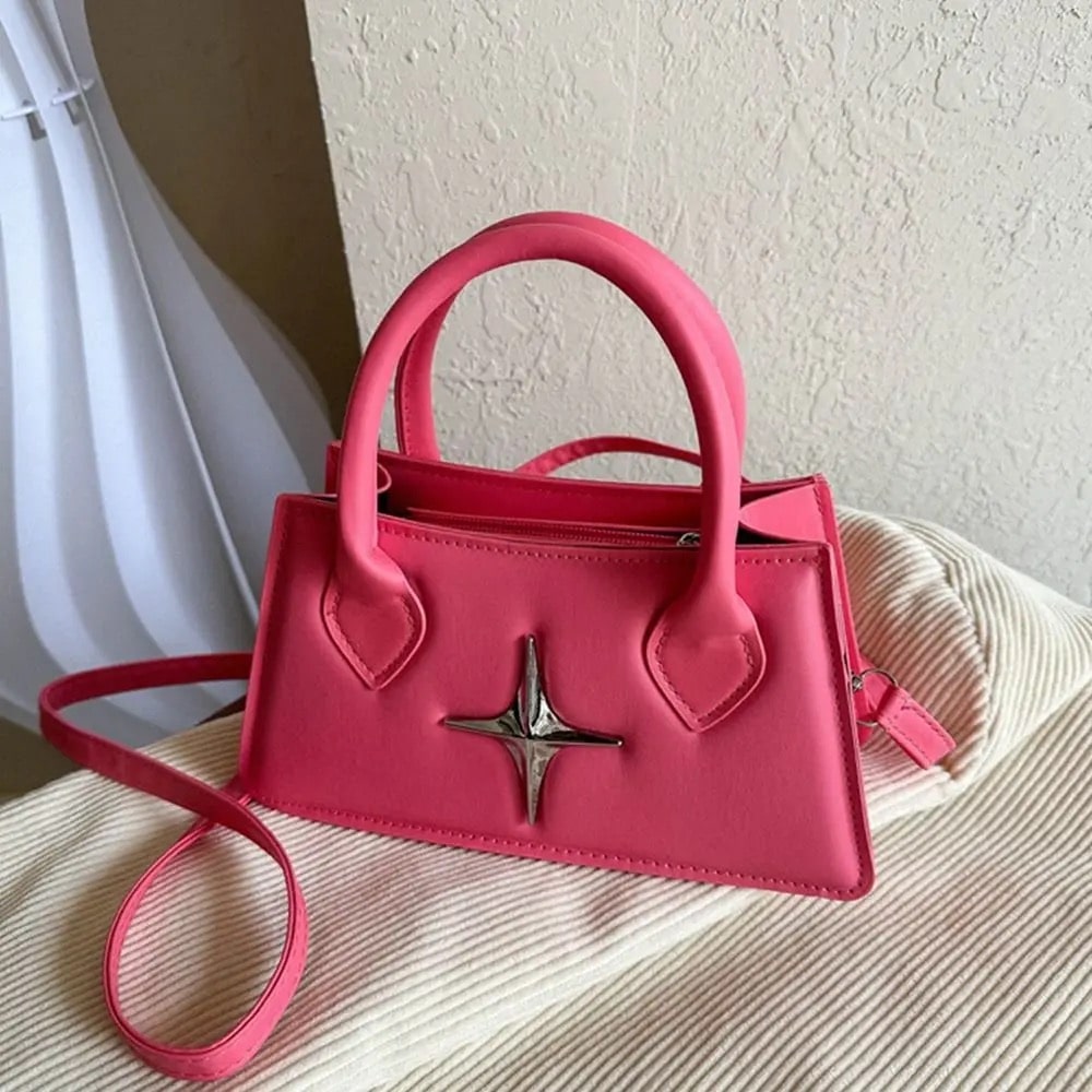 Black Mini Leather Y2k Bag