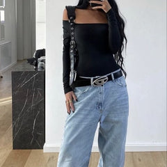 Y2k Leather Belt
