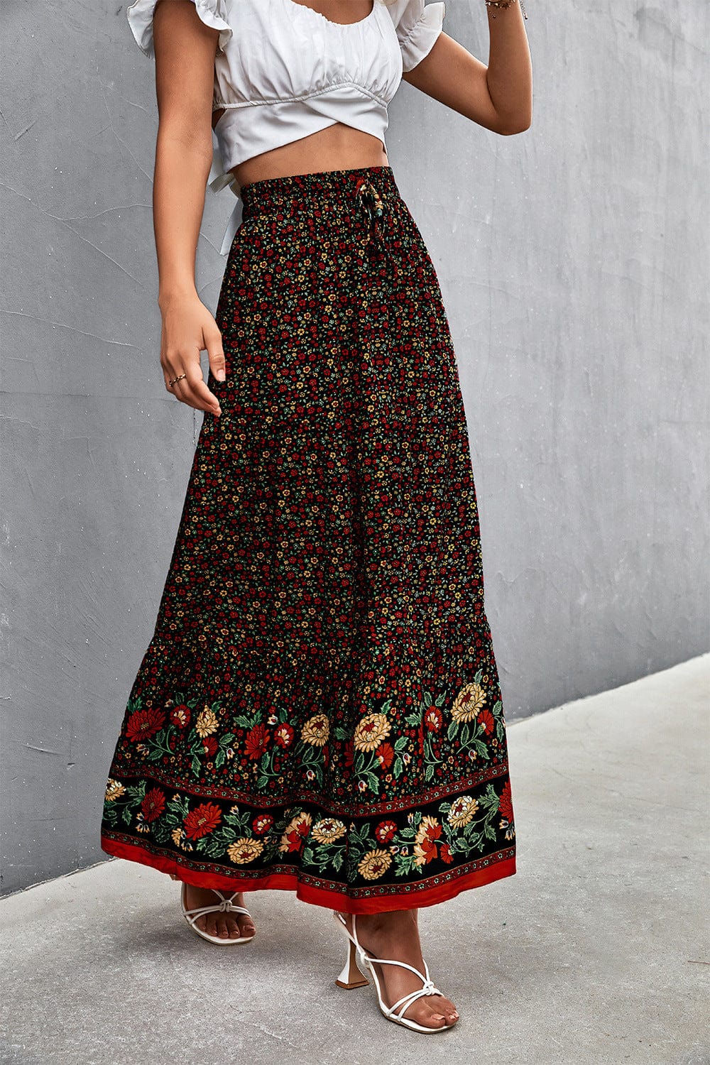 Robin Boho High Waist Maxi Skirt