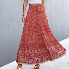 Robin Boho High Waist Maxi Skirt