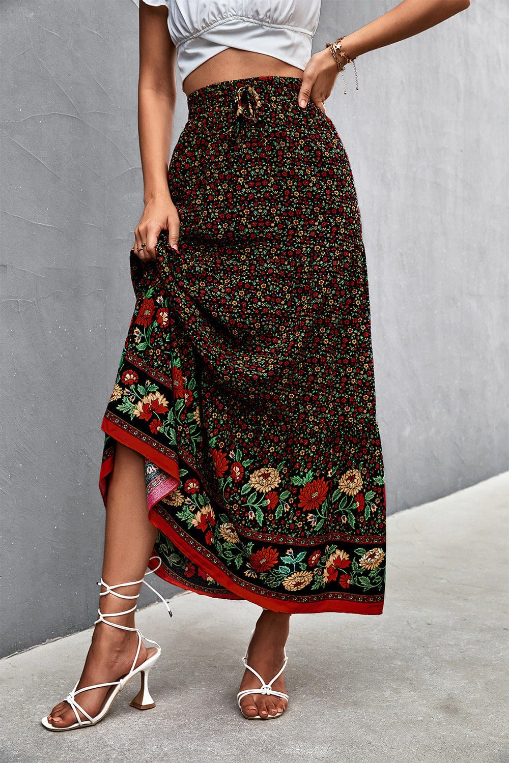 Robin Boho High Waist Maxi Skirt