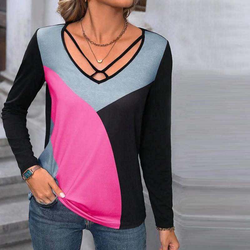 Casual Color Block T-Shirt