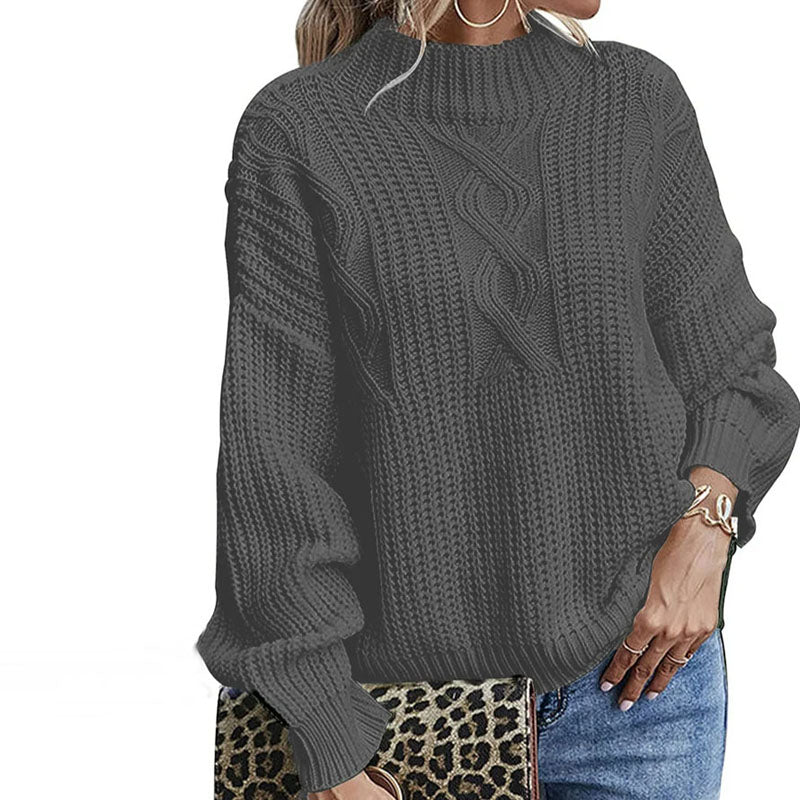 Casual Cable Knit Sweater