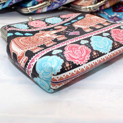 Vintage Ethnic Print Coin Purse