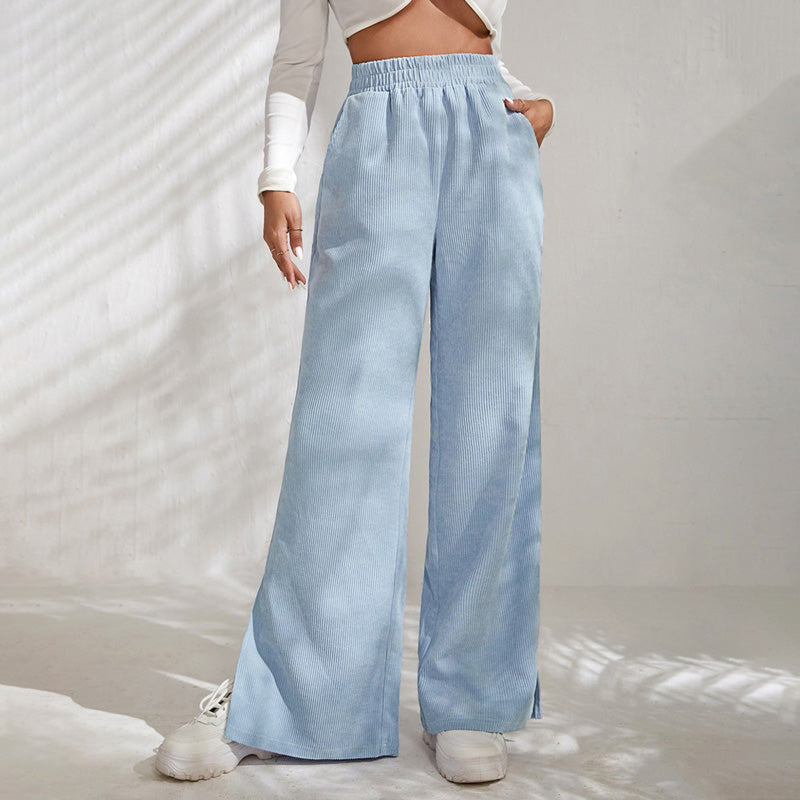 Casual Solid Colour Trousers