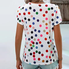 Polka Dot Casual T-Shirt