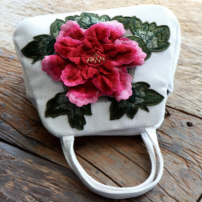 Ethnic Floral Embroidery Bag