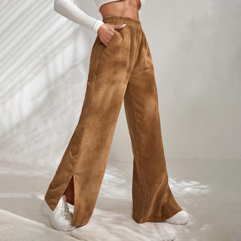 Casual Solid Colour Trousers