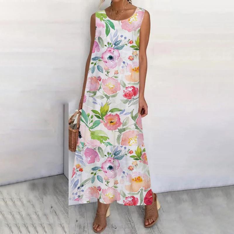 Casual Floral Print Dress