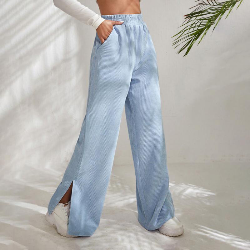 Casual Solid Colour Trousers