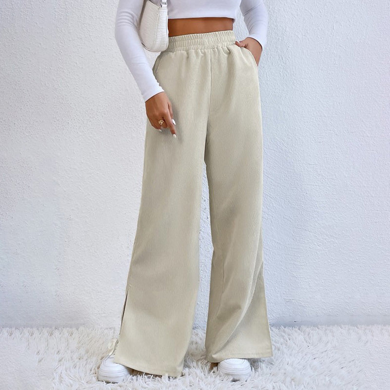 Casual Solid Colour Trousers