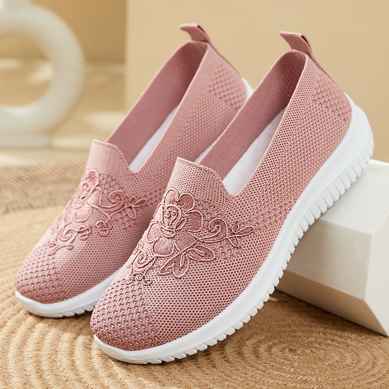 Floral Embroidered Breathable Shoes