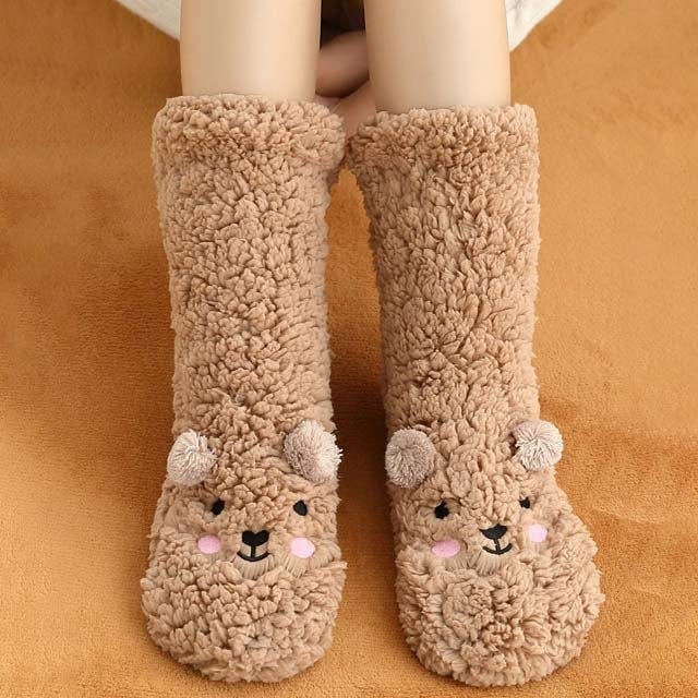 Cartoon Bear Warm Socks