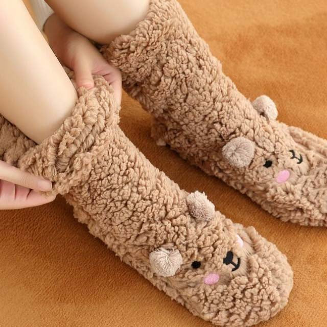 Cartoon Bear Warm Socks