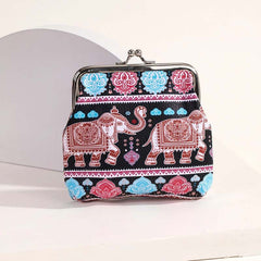 Vintage Ethnic Print Coin Purse