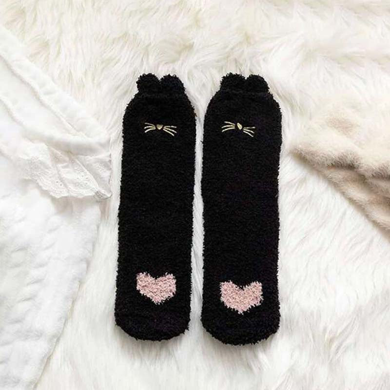 Cartoon Plush Socks