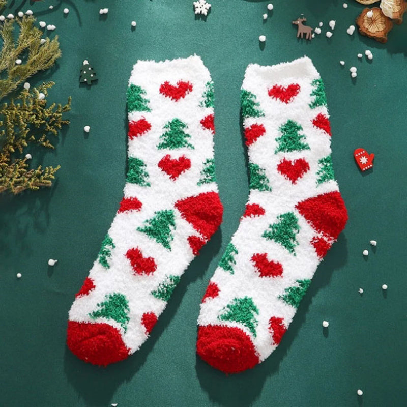 Warm Plush Christmas Socks