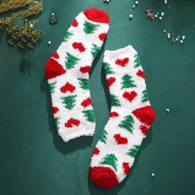 Warm Plush Christmas Socks