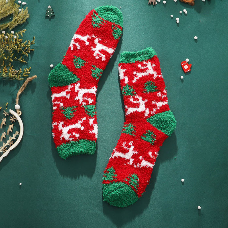 Warm Plush Christmas Socks