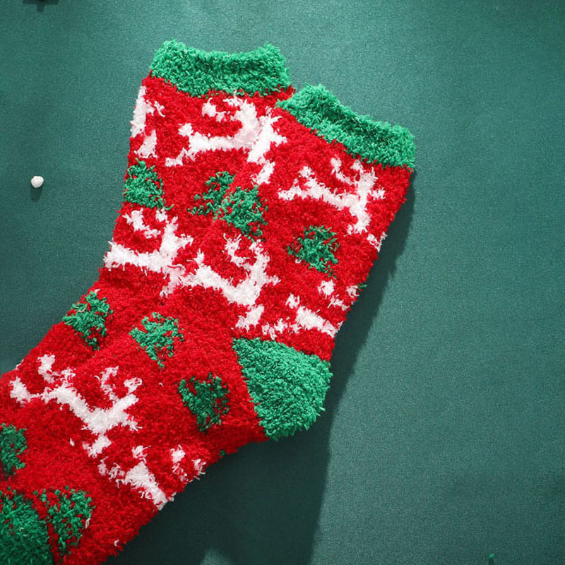 Warm Plush Christmas Socks