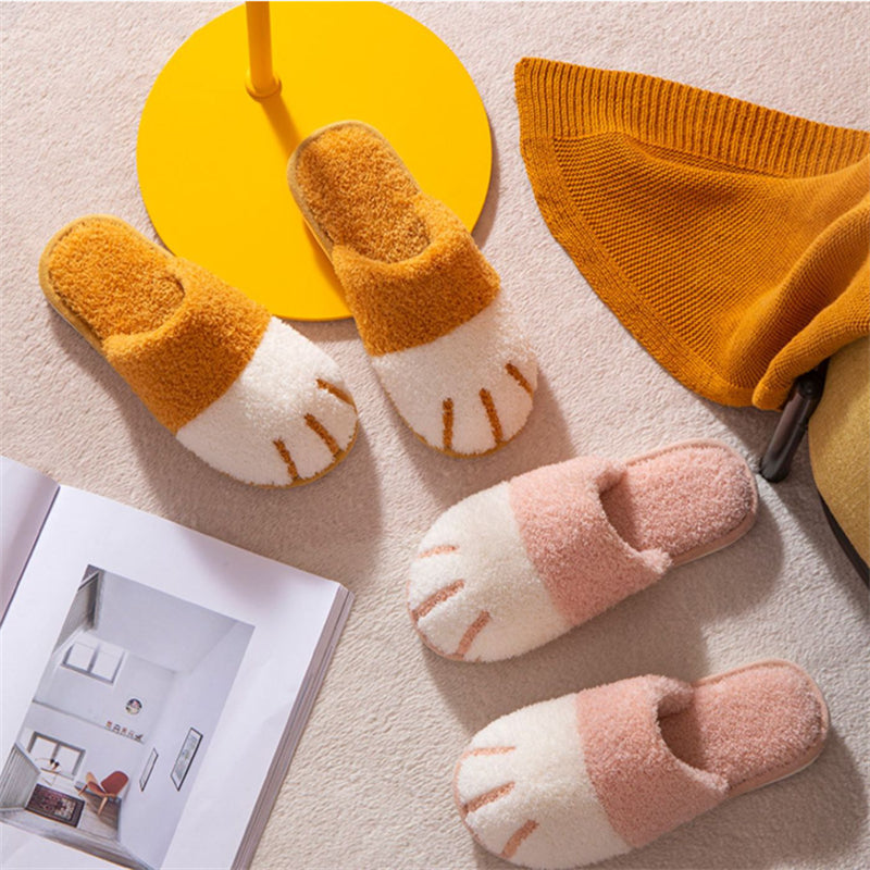 Cat Paw Warm Slippers