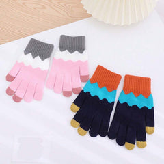 Casual Colour Block Gloves