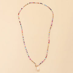 Bohemian Beaded Pendant Necklace