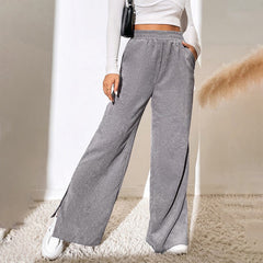 Casual Solid Colour Trousers