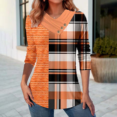 Casual Colour Block Blouse