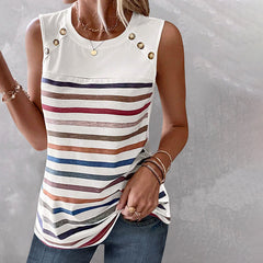 Casual Striped Tank Top