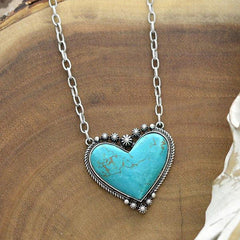 Vintage Heart Pendant Necklace