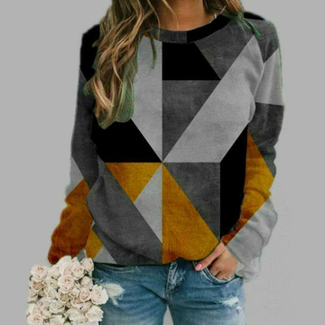 Casual Geometric Print T-Shirt