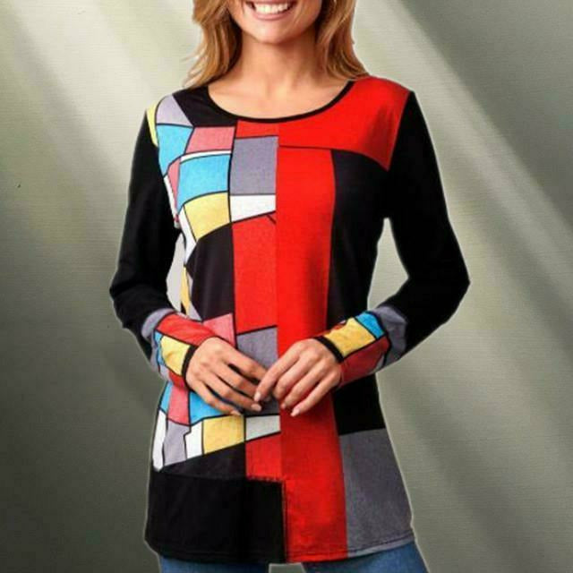 Casual Geometric Print T-Shirt