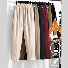 Solid Colour Warm Trousers