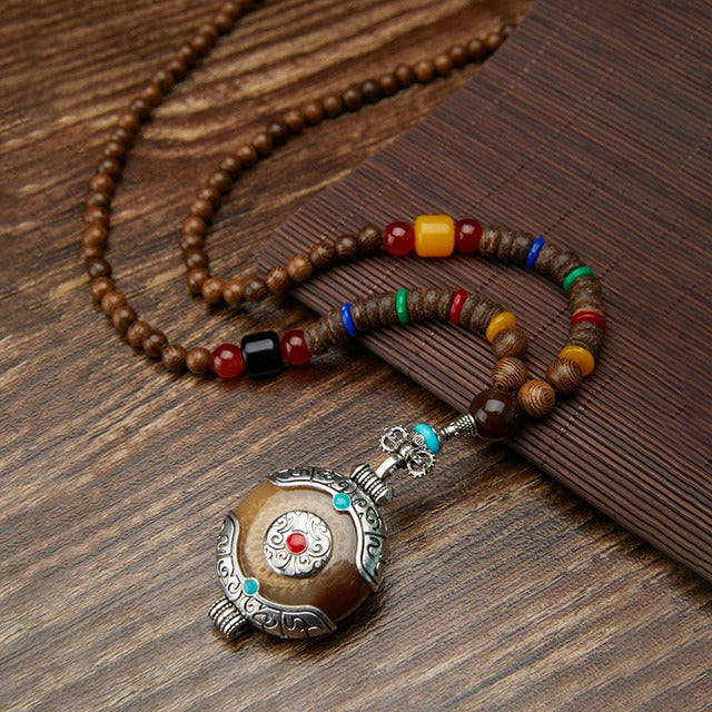 Vintage Ethnic Pendant Necklace