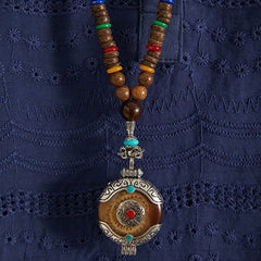 Vintage Ethnic Pendant Necklace