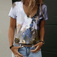 Vintage Abstract Print T-Shirt