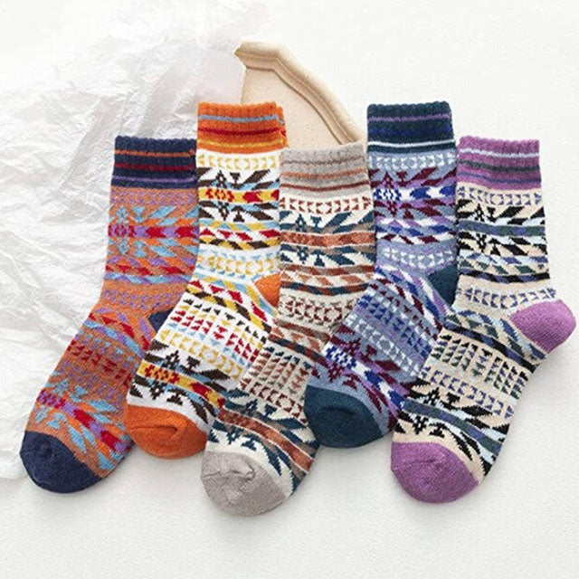 Pack Of 5 Pairs Of Printed Socks