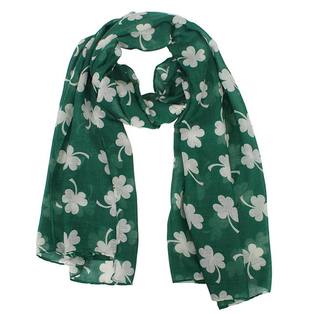 Clover Print Casual Scarf