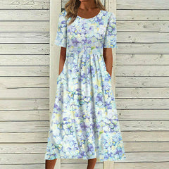 Casual Floral Print Dress